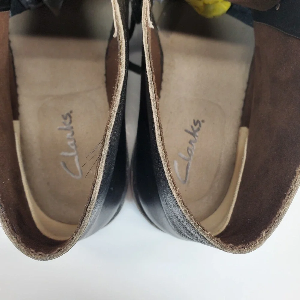 Clarks Men's Chukka Boots Size 12M Bushacre 2 Black Leather Ankle Lace Up 15522